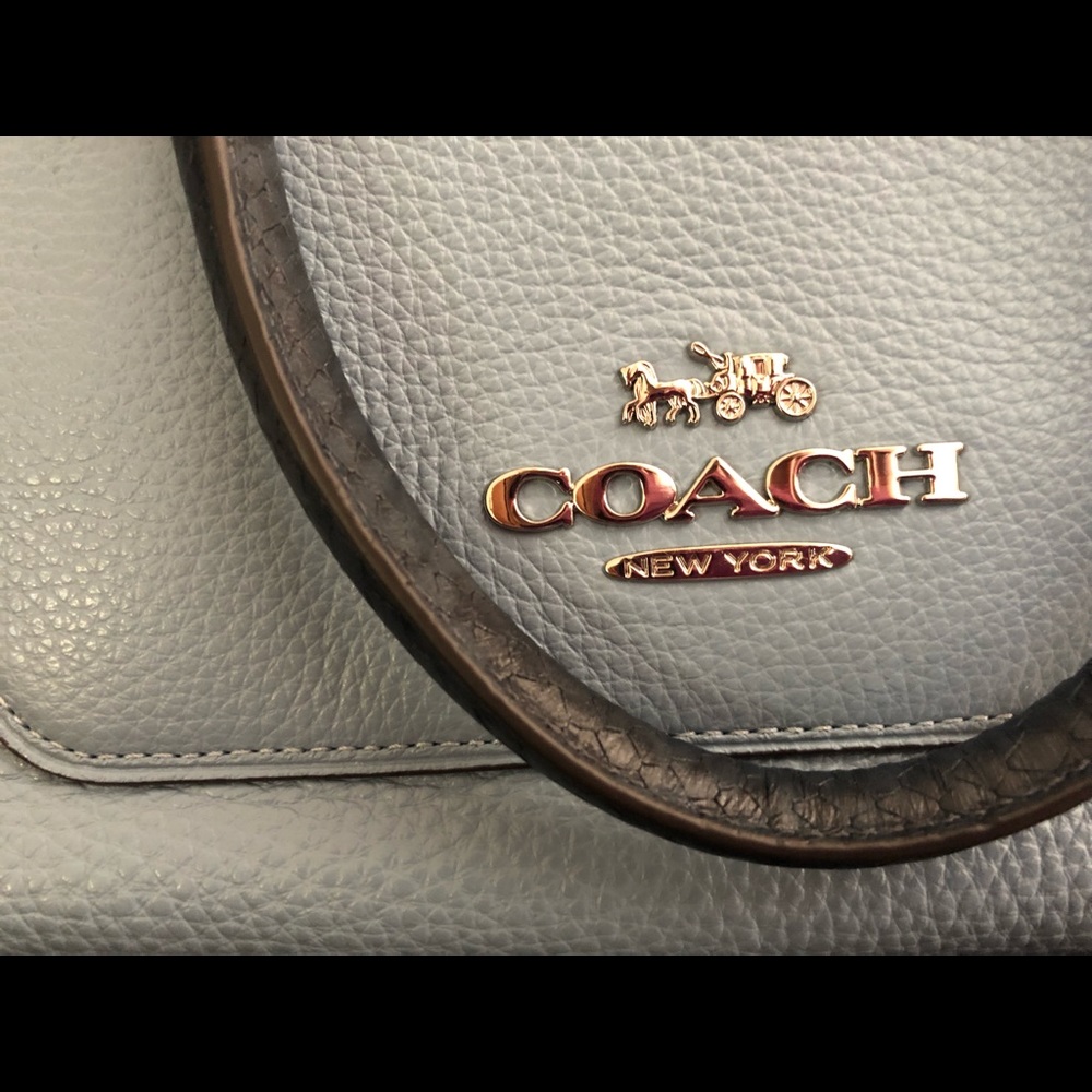 BNWT Coach Light Blue Emma Purse - Picture 7 of 8